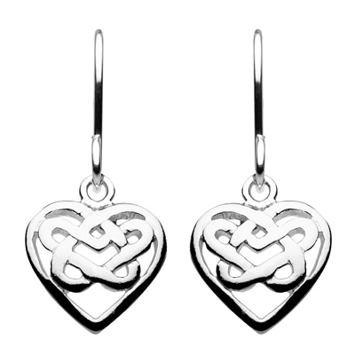 celtic heart earrings