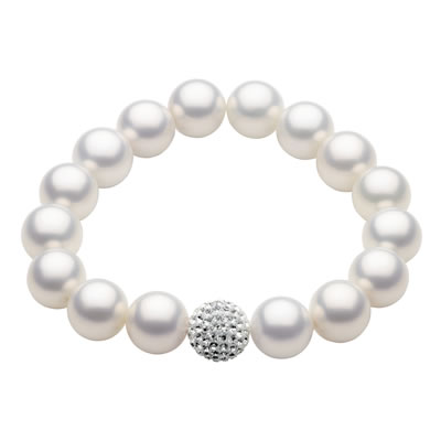 White ball shop bracelet